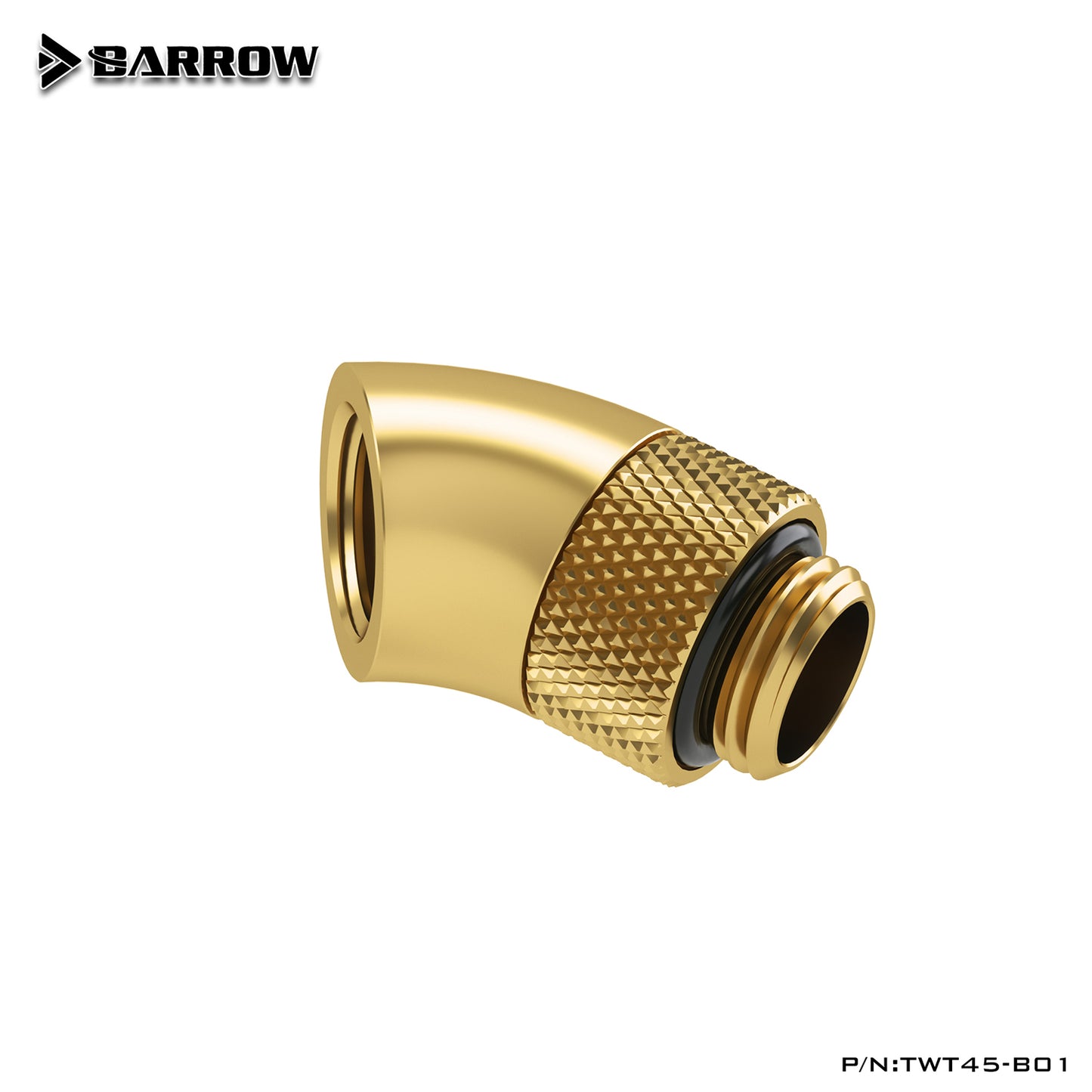 Barrow Multi-color G1/4'' thread 45 degree Rotary Fitting Adapter Rotating 45 degrees water cooling Adaptors TWT45-B01