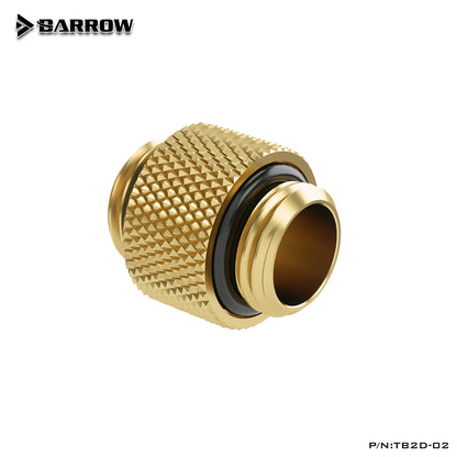 Barrow Male To Male Fitting, G1/4'' Connection Adapter,Water Cooling Fitting, TB2D-02