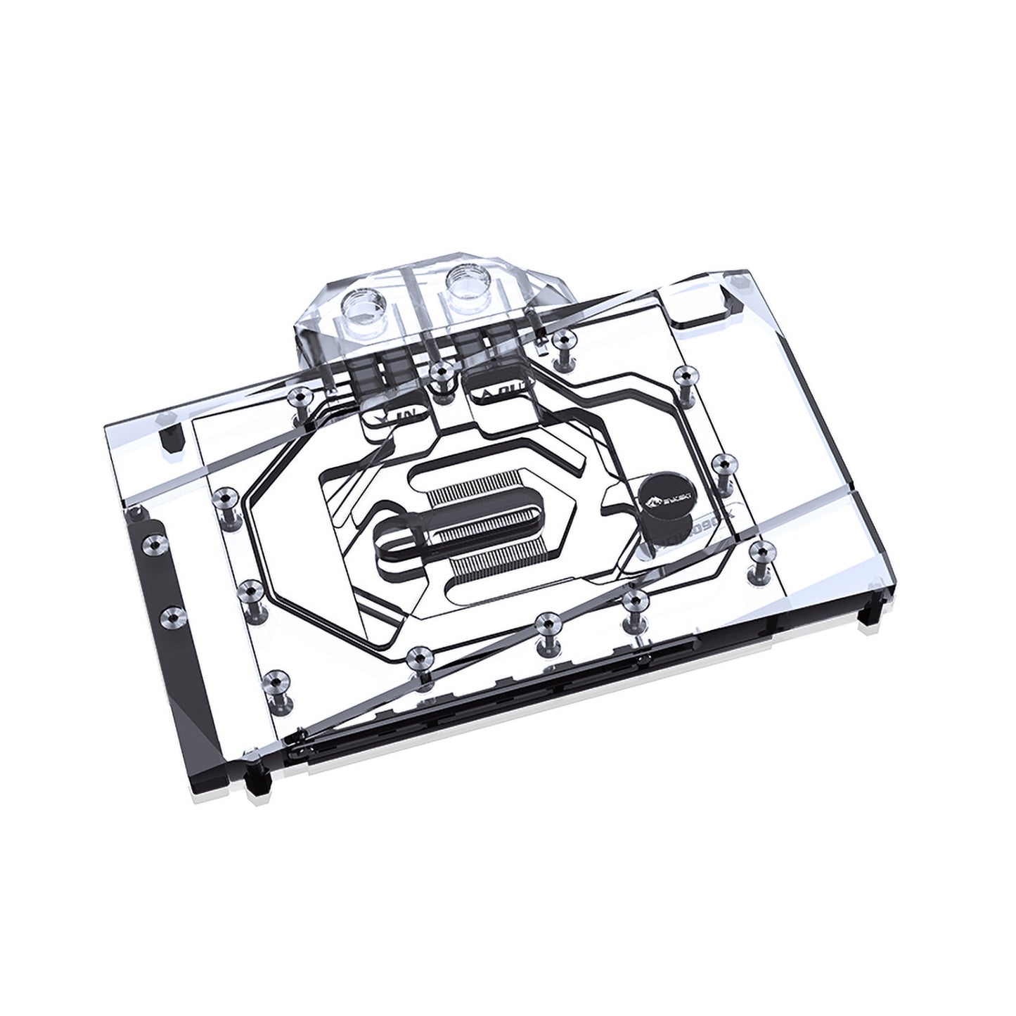 Bykski GPU Water Block For Inno3D RTX 4090 iCHILL Super Edition, Full Cover With Backplate PC Water Cooling Cooler, N-ICH4090-X