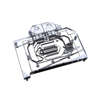 Bykski GPU Water Block For MSI RTX 4060 Ventus 2X / Gaming X, Full Cover With Backplate PC Water Cooling Cooler, N-MS4060VES-X