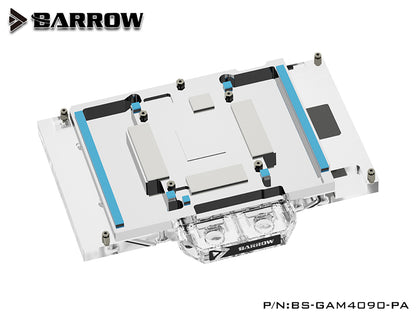 Barrow GPU Water Block For Galax RTX 4090 MetalTop OC GPU Card  Full Cover Water Cooler , With Backplane BS-GAM4090-PA