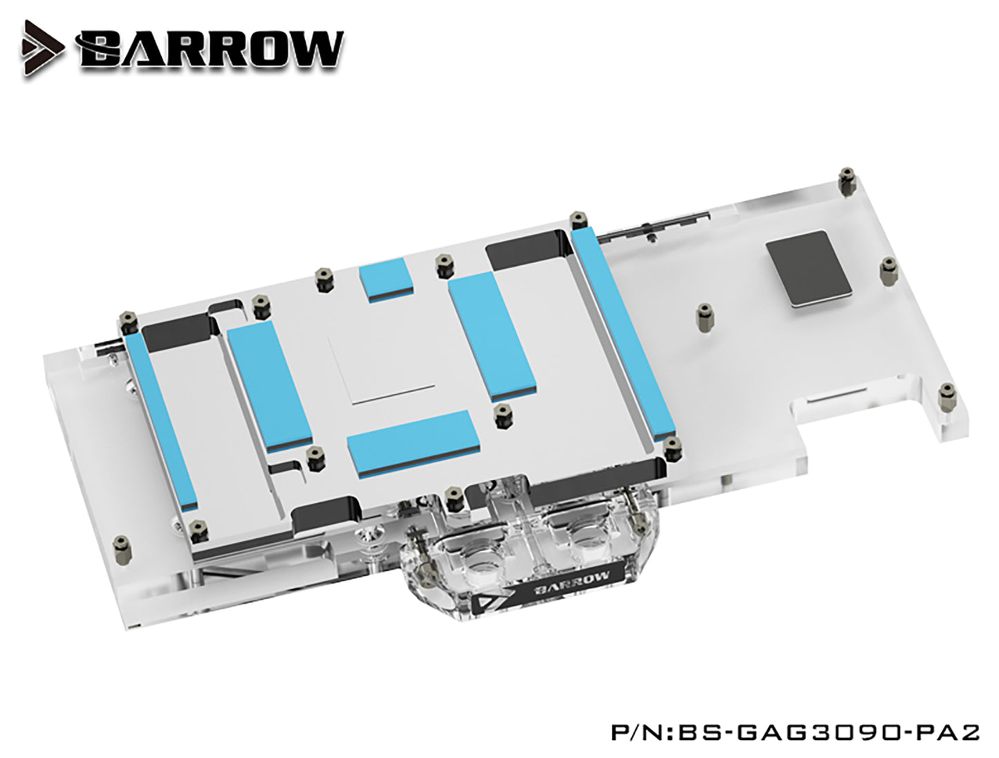 Bloc d'eau GPU Barrow 3090 3080 pour GALAX RTX 3090 3080 GAMER OC, refroidisseur GPU ARGB à couverture complète, BS-GAG3090-PA2