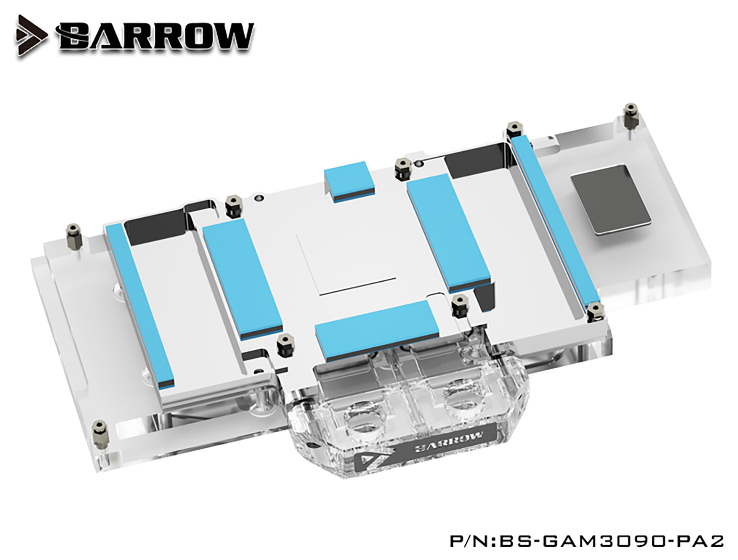 Barrow 3090 GPU Water Block For GALAX Geforce RTX 3090 3080 MATELTOP, Full Cover ARGB GPU Cooler, BS-GAM3090-PA2
