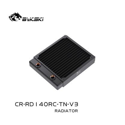 Bykski 140/280/420mm Copper Radiator, 29mm Thickness, Standard Water Cooling Radiator, Suitable For 140*140mm Fan CR-RD140RC-TN-V3 CR-RD280RC-TN-V3 CR-RD420RC-TN-V3