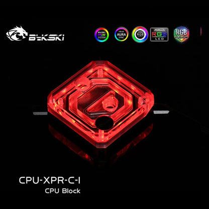 Bykski CPU Water Block For Intel LGA115X 1700 / AMD AM4 Ryzen 3/5/7/9, CPU Water Cooling CPU-XPR-C-I / CPU-XPR-C-M