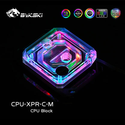 Bykski CPU Water Block For Intel LGA115X 1700 / AMD AM4 AM5, CPU Water Cooling CPU-XPR-C-I / CPU-XPR-C-M