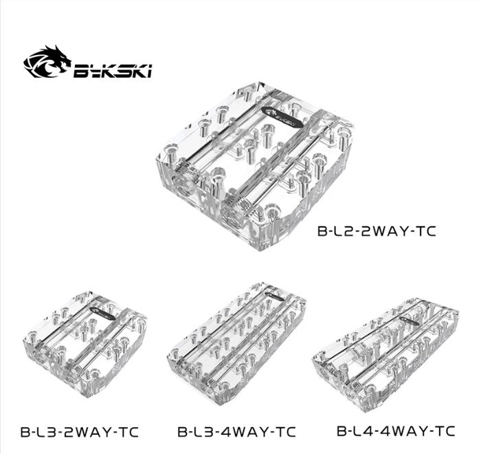 Bykski Multi Graphics Card Bridge Module Waterway Acrylic Connection F ...