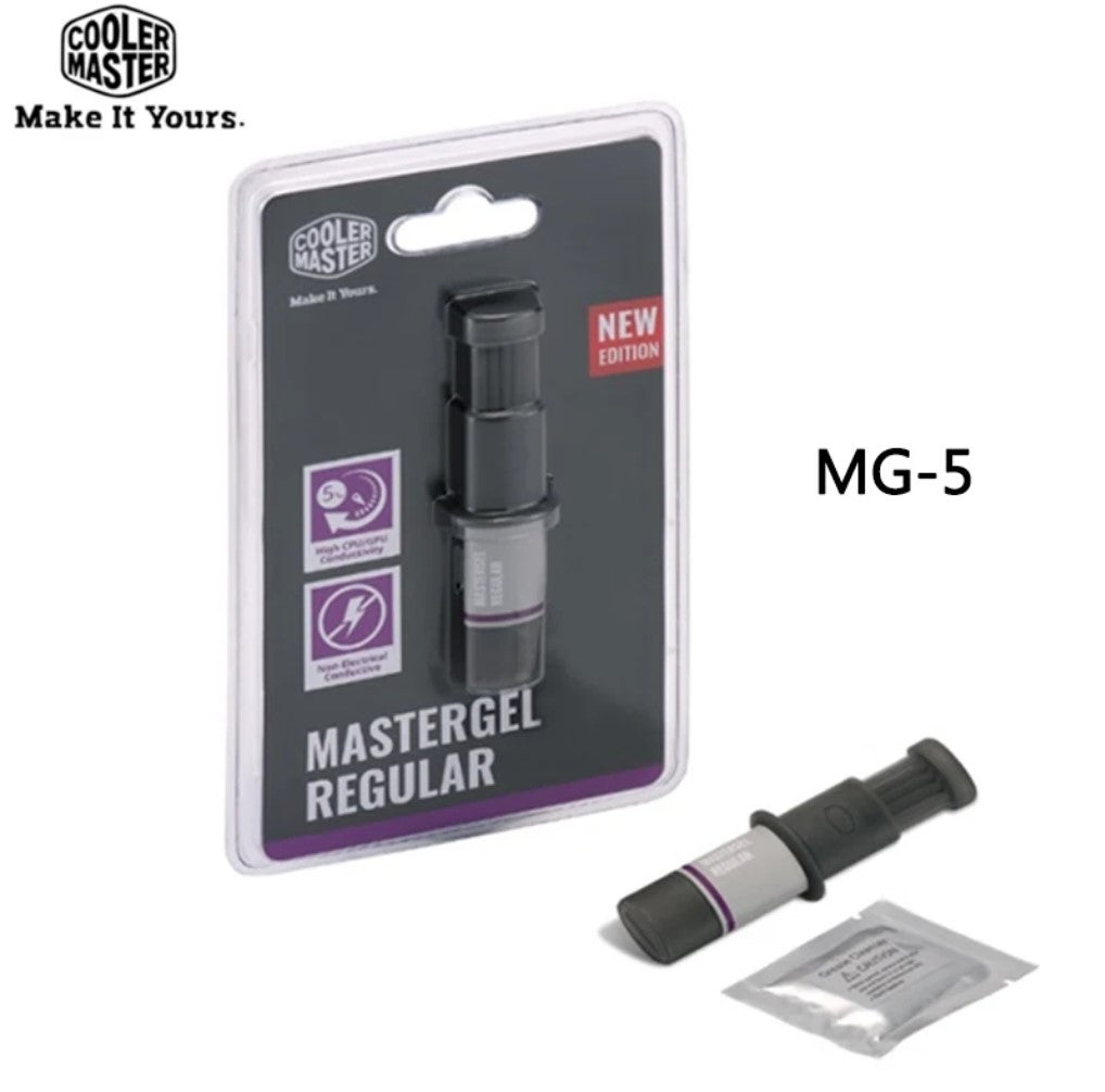 Cooler Master Mastergel High Performance Thermal Grease, Paste Compound Silicone Flat Nozzle, Precise And Even, High Conductivity To Aid Heat Transfer MG-5 MG-8 MG-11