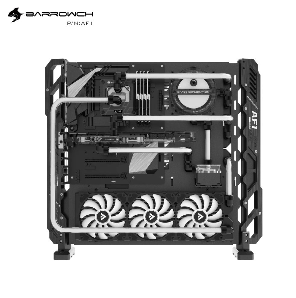 Barrowch AF1 Limited edition Open Case, Aluminum Alloy Multi-cold Radiator Water Cooling Frame, PC Computer Open Chassis
