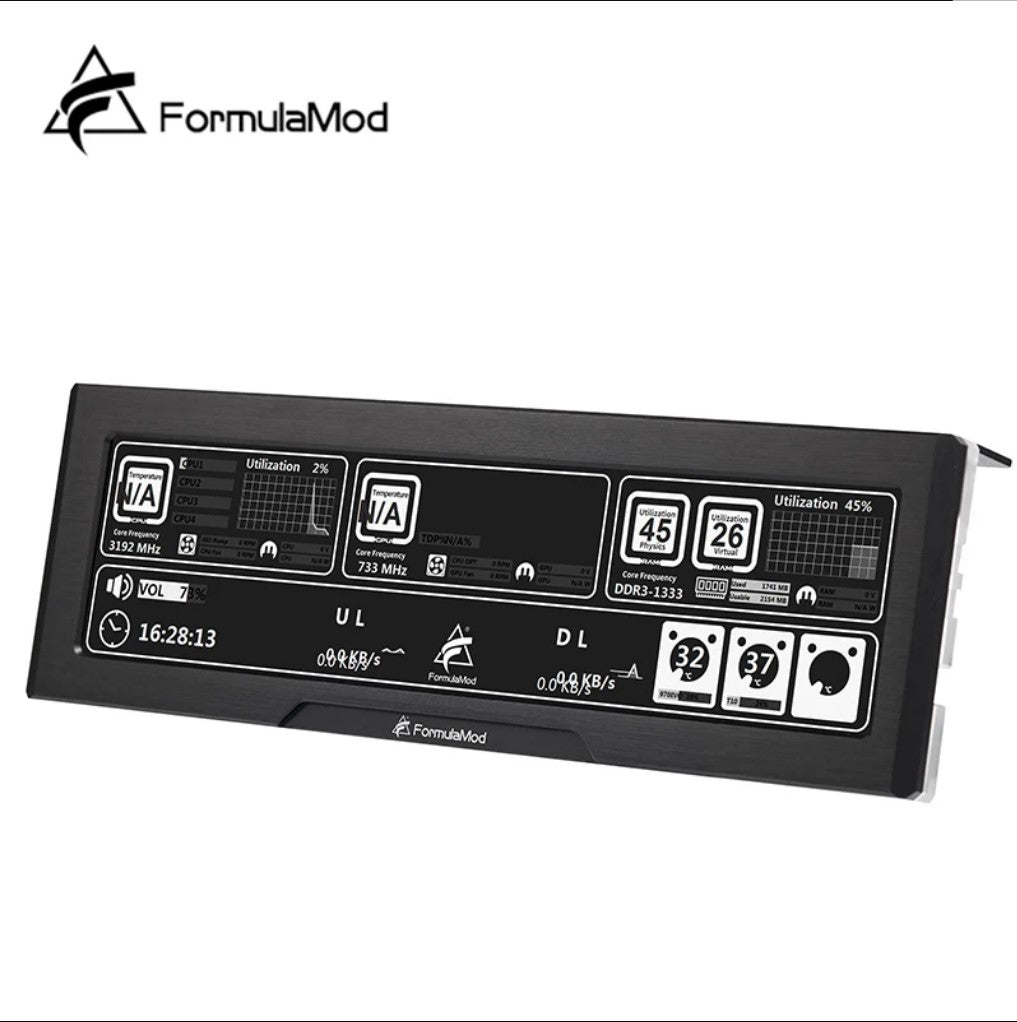 FormulaMod External Expansion Display 8.8 Inch High Resolution LCD Screen For PC Hardware Temperature Monitor ARGB Fm-XSQ