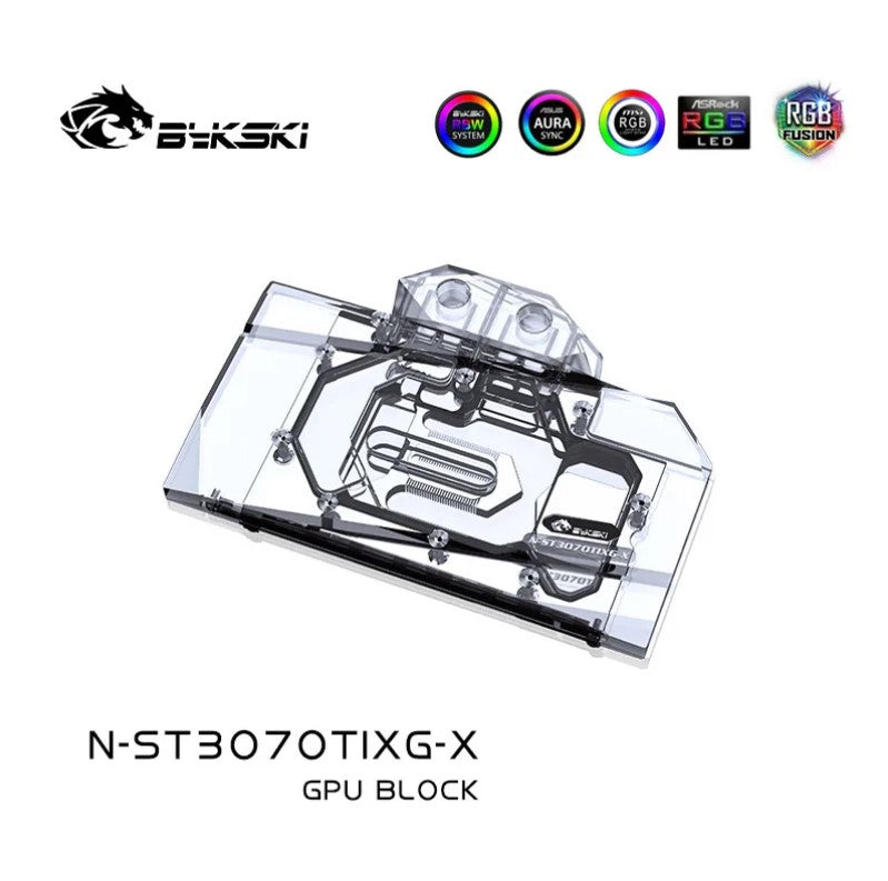 Bloc GPU Bykski pour Zotac RTX 3070 Ti 8G6X x-gaming/trinity/AMP Holo couverture complète refroidisseur de refroidissement par eau GPU N-ST3070TIXG-X 