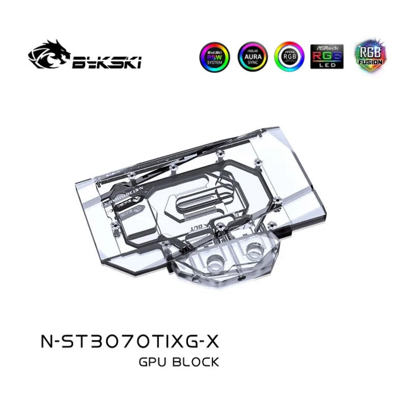 Bykski GPU Block For Zotac RTX 3070 Ti 8G6X X-Gaming/Trinity/AMP Holo Full Cover GPU Water Cooling Cooler N-ST3070TIXG-X