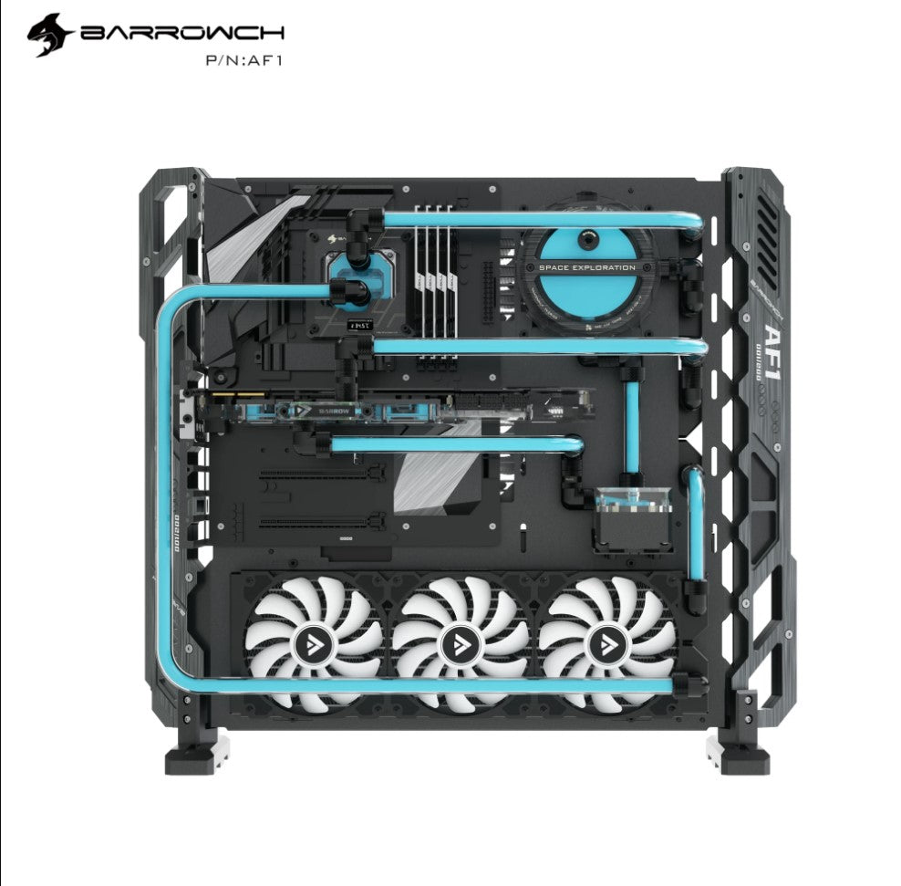 Barrowch AF1 Limited edition Open Case, Aluminum Alloy Multi-cold Radiator Water Cooling Frame, PC Computer Open Chassis