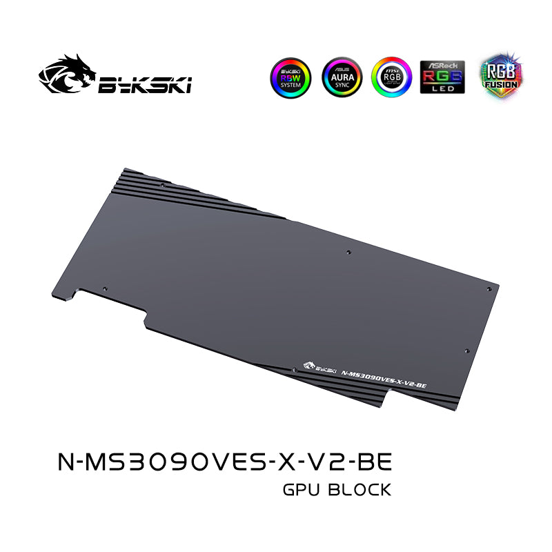 Bykski 3080 3090 GPU Water Cooling Block For MSI RTX3090 3080 VENTUS, Graphics Card Liquid Cooler System, N-MS3090VES-X-V2