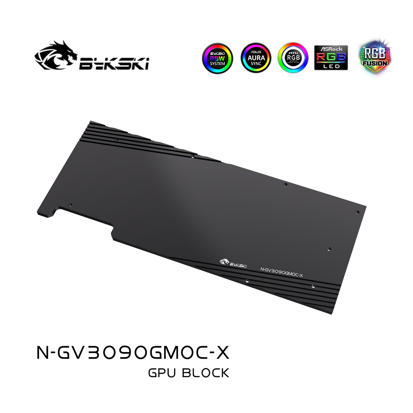 Bykski GPU Water Cooling Block For Gigabyte RTX 3090/3080Ti/3080 Gaming/Eagle/Vision/Turbo, Graphics Card Liquid Cooler System, N-GV3090GMOC-X
