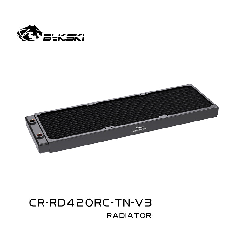 Bykski 140/280/420mm Copper Radiator, 29mm Thickness, Standard Water Cooling Radiator, Suitable For 140*140mm Fan CR-RD140RC-TN-V3 CR-RD280RC-TN-V3 CR-RD420RC-TN-V3