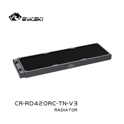 Bykski 30mm Red Copper Radiator, RC Series High-performance Heat Dissipation, Black/White 140/280/480 Thickness For 12cm Fan Cooler, CR-RDRC-TN-V3