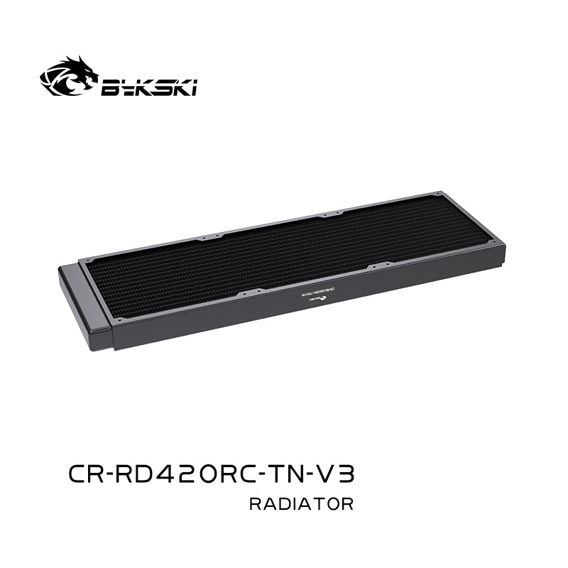 Radiateur en cuivre Bykski 140/280/420 mm, épaisseur 29 mm, radiateur de refroidissement par eau standard, adapté pour ventilateur 140*140 mm CR-RD140RC-TN-V3 CR-RD280RC-TN-V3 CR-RD420RC-TN-V3 
