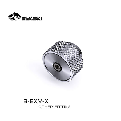 Bykski Water Plug, Boutique CD Pattern Air Evacuation Valve, Exhaust Plug, Pressing Manual Exhaust & Automatic Release Of Exhaust, B-EXV-X