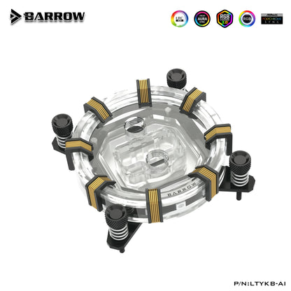 Barrow Aurora Limited Edition CPU Block, For Intel and AMP CPU, LRC 2.0 Acrylic Micro Waterway Water Cooling Cooler, LTYKB-AI LTYKBA-ARK