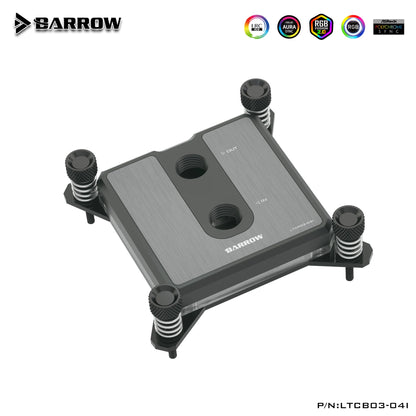Barrow POM CPU Block, For Intel and AMP CPU, LRC 2.0 Acrylic Micro Waterway Water Cooling Cooler, LTCP03-04I LTCP03A-04N