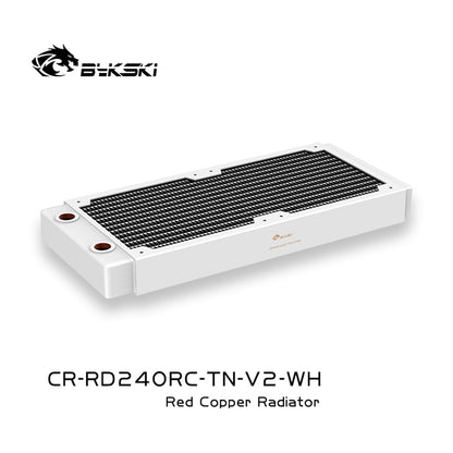 Bykski 240mm Copper Radiator RC Series High-performance Heat Dissipation 30mm Thickness for 12cm Fan Cooler, CR-RD240RC-TN-V2