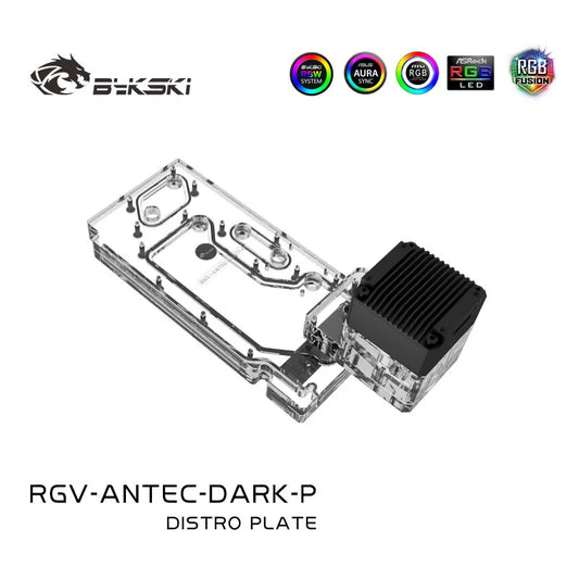 Bykski Distro Plate For Antec Dark Cube Case , Waterway Boards For Intel CPU Water Block & Single GPU Building  RGV-ANTEC-DARK-P
