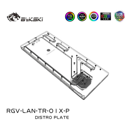 Bykski Distro Plate For LianLi ODYSSEY X Case, Acrylic Waterway Board Combo DDC Pump, 5V A-RGB , RGV-LAN-TR-01X-P