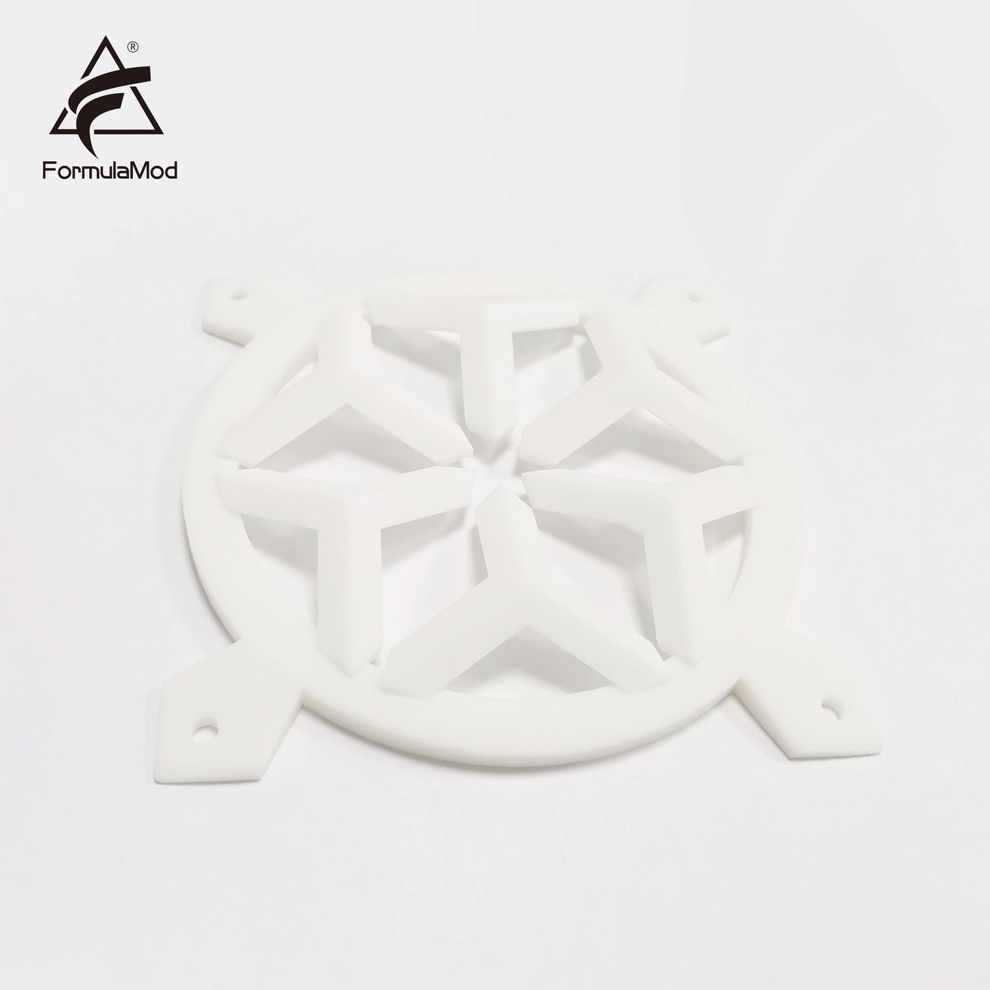 FormulaMod 3D Printed Semi-finished Fan Cover, Spray Paint By Yourself, Resin Material, Durable, Suitable For 12cm Fans, One Set 3 Pcs