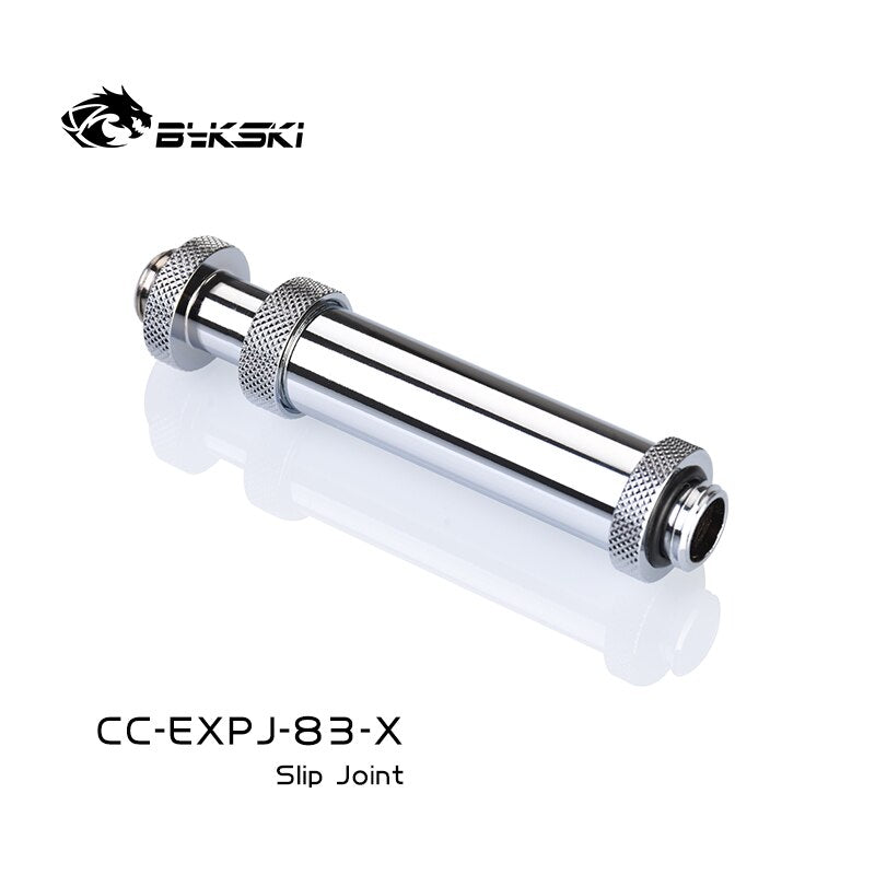 Bykski Expansion Joint (83-110), Male to Male Fitting For PC Water Cooling System, Loop Connecter, Change Length, CC-EXPJ-83-X