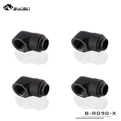 Bykski 90° Adapter Rotary Fitting Bykski G1/4" Computer Case Water Cooling Copper Equipment Adjust | Water Cooling Fitting