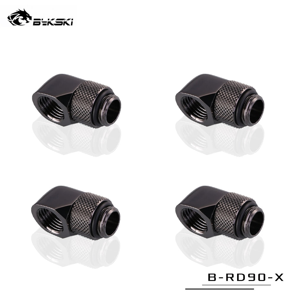 Bykski 90° Adapter Rotary Fitting Bykski G1/4" Computer Case Water Cooling Copper Equipment Adjust | Water Cooling Fitting