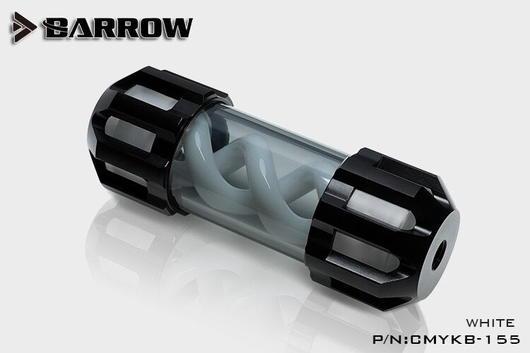 Barrow CMYKB-155 Dark Night Virus-T Reservoirs Aluminum Alloy Cover + Acrylic Body Multiple Color Spiral 155mm