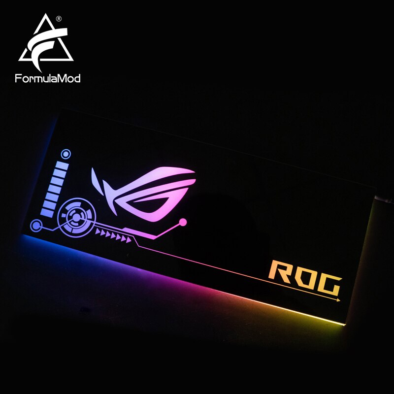 FormulaMod Fm-DB, Gpu Decorative Backplate, With 5v 3pin Lighting LED Acrylic Backplane, Can Sync To | RGB Lighting