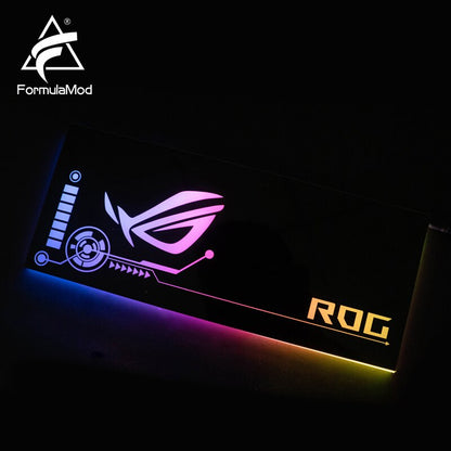 FormulaMod Fm-DB, Gpu Decorative Backplate, With 5v 3pin Lighting LED Acrylic Backplane, Can Sync To | RGB Lighting