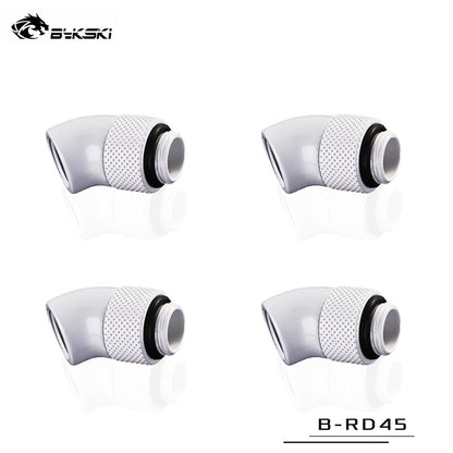 Bykski 45 Degree Rotary Fitting Bykski G1/4" Rotatable 45° Adapter Cooling Equipment Adjust Connect | Water Cooling Fitting