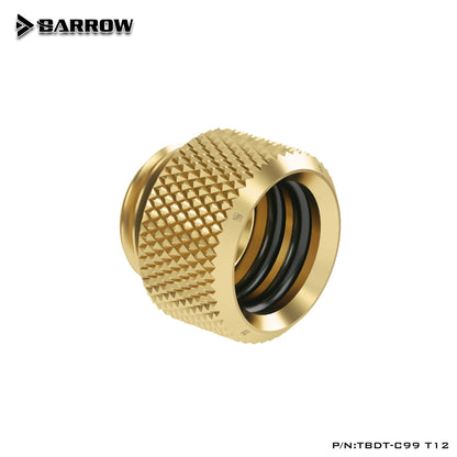 Barrow TBDT-C99 T12, OD12mm Hard Tube Fittings, G1/4 Adapters For OD12mm Hard Tubes | Water Cooling Fitting