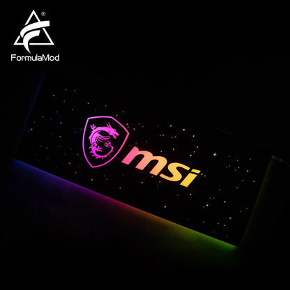 FormulaMod Fm-DB, Gpu Decorative Backplate, With 5v 3pin Lighting LED Acrylic Backplane, Can Sync To Motherboard
