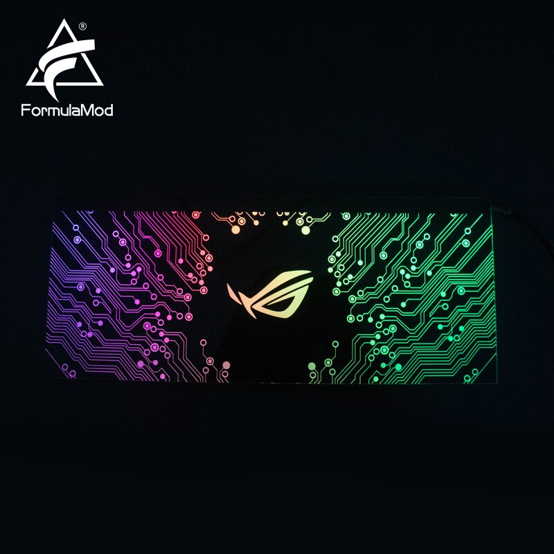 FormulaMod Fm-DB, Gpu Decorative Backplate, With 5v 3pin Lighting LED Acrylic Backplane, Can Sync To | RGB Lighting