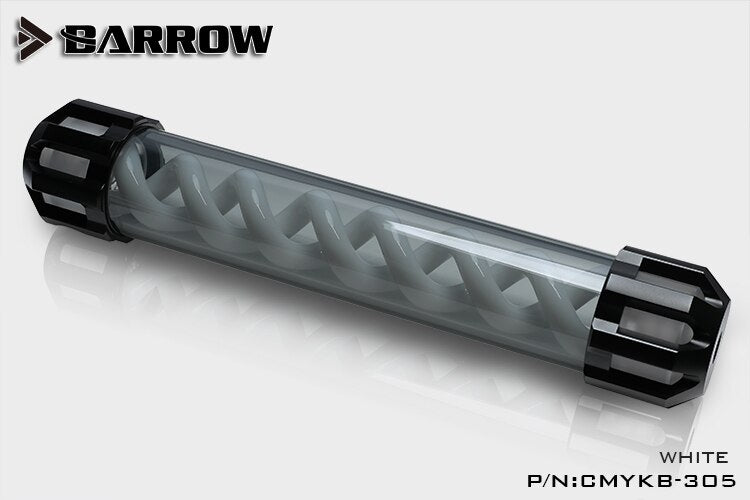 Barrow CMYKB-305 Dark Night Virus-T Reservoirs Aluminum Alloy Cover + Acrylic Body Multiple | PC Water Cooling Accessory