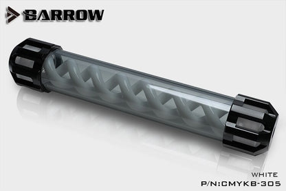 Barrow CMYKB-305 Dark Night Virus-T Reservoirs Aluminum Alloy Cover + Acrylic Body Multiple | PC Water Cooling Accessory