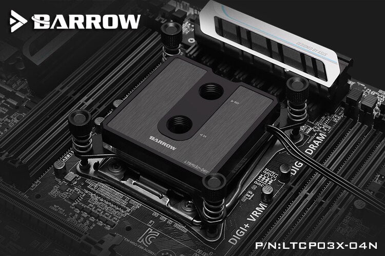 Barrow LTCP03X-04N, For Intel Lga2011 X99/X299 Composite CPU Water Blocks, POM/barss Top Optional, | Liquid Cooling Block