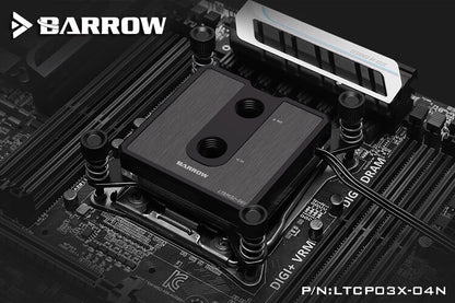 Barrow LTCP03X-04N, For Intel Lga2011 X99/X299 Composite CPU Water Blocks, POM/barss Top Optional, | Liquid Cooling Block