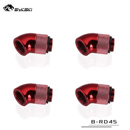 Bykski 45 Degree Rotary Fitting Bykski G1/4" Rotatable 45° Adapter Cooling Equipment Adjust Connect | Water Cooling Fitting
