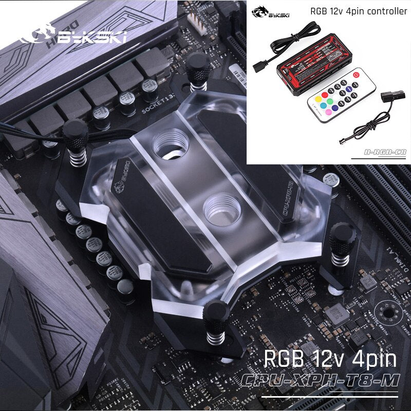 Bykski Amd Cpu Water Cooling Block For Ryzen 3/5/7/9 AM3/AM4, Microwaterway Mechanical Butterfly | Water Cooling Block
