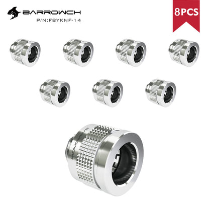 Barrow Hard Tube Fittings, 8pcs, Wolverine series Enhanced Anti-off Fitting, For OD14/16mm Hard Tubes, 8pcs/lot, FBYKNF
