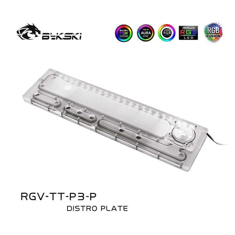 Bykski RGV-TT-P3, Waterway Boards For Tt Core P3 Case, Bykski RBW, For Intel CPU Water Block & Single | Liquid Cooling Block