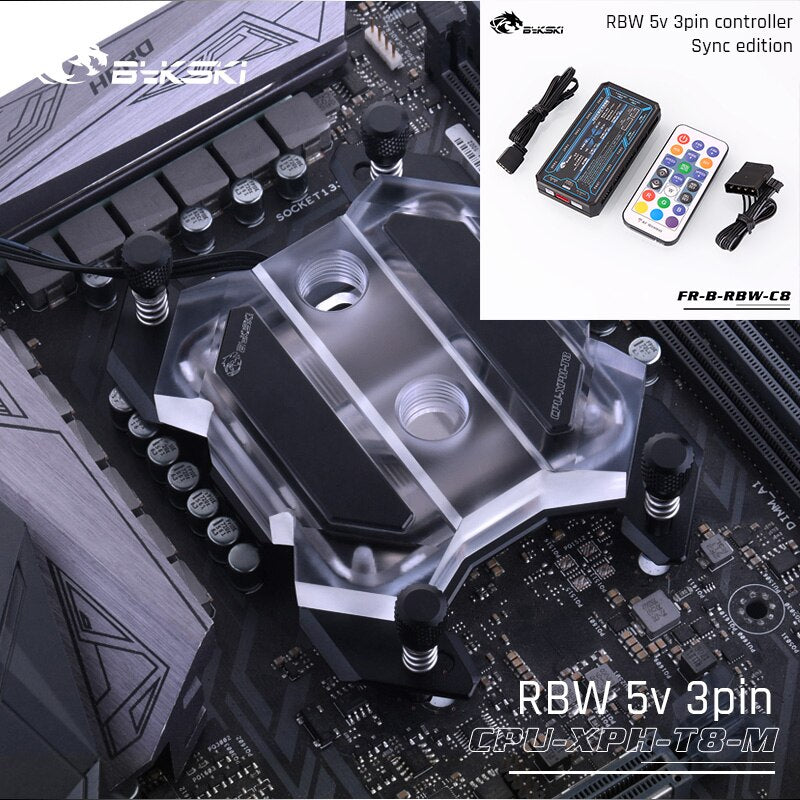 Bykski Amd Cpu Water Cooling Block For Ryzen 3/5/7/9 AM3/AM4, Microwaterway Mechanical Butterfly | Water Cooling Block