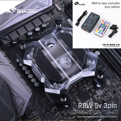 Bykski Amd Cpu Water Cooling Block For Ryzen 3/5/7/9 AM3/AM4, Microwaterway Mechanical Butterfly | Water Cooling Block