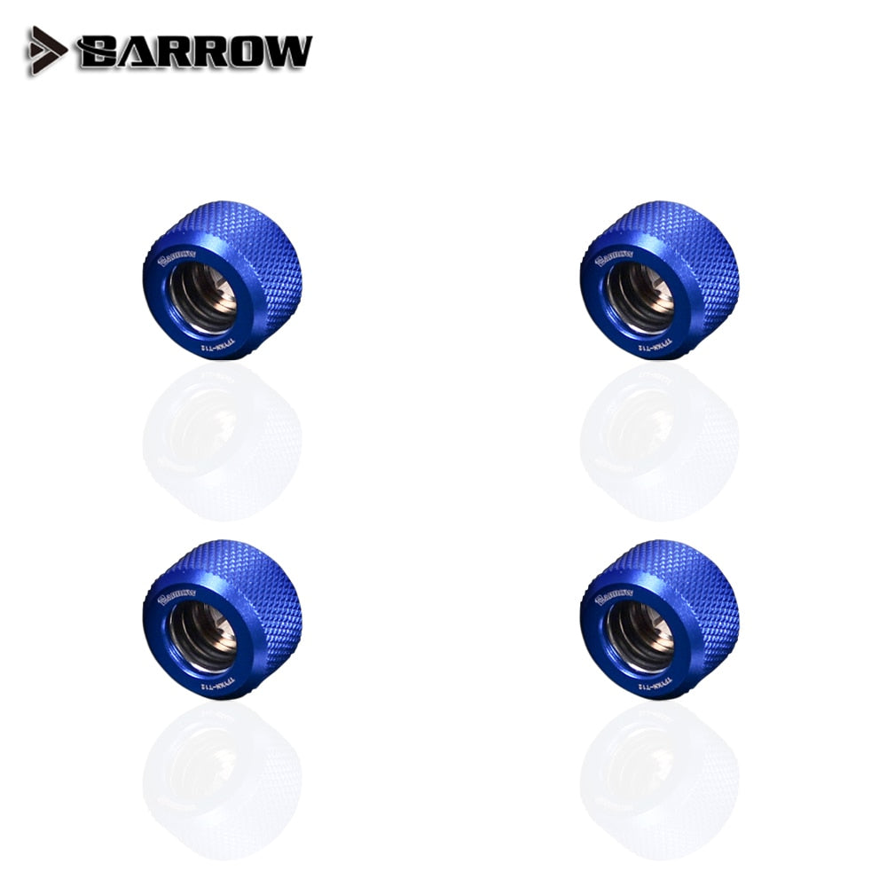 Barrow Hard Tube Fitting G1/4" Choice Water Cooling Adapters Suitable Od12mm / Od14mm / Od16mm Computer Case Copper Component